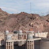 Low water levels at Hoover Dam